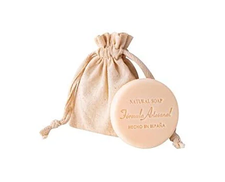Jabón Natural en Bolsa de Tela Kraft. Originales jabones para bodas, bautizos. comuniones, fiestas, eventos