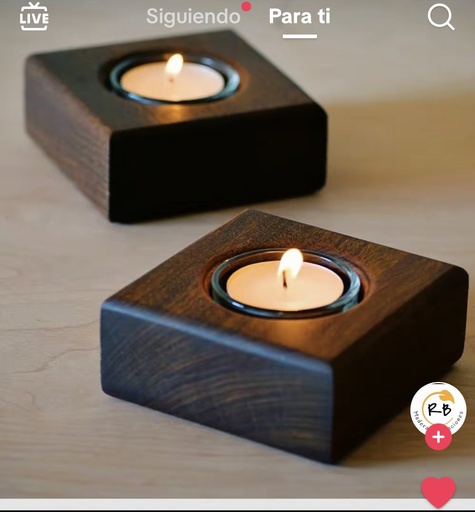 Porta Velas Abeto